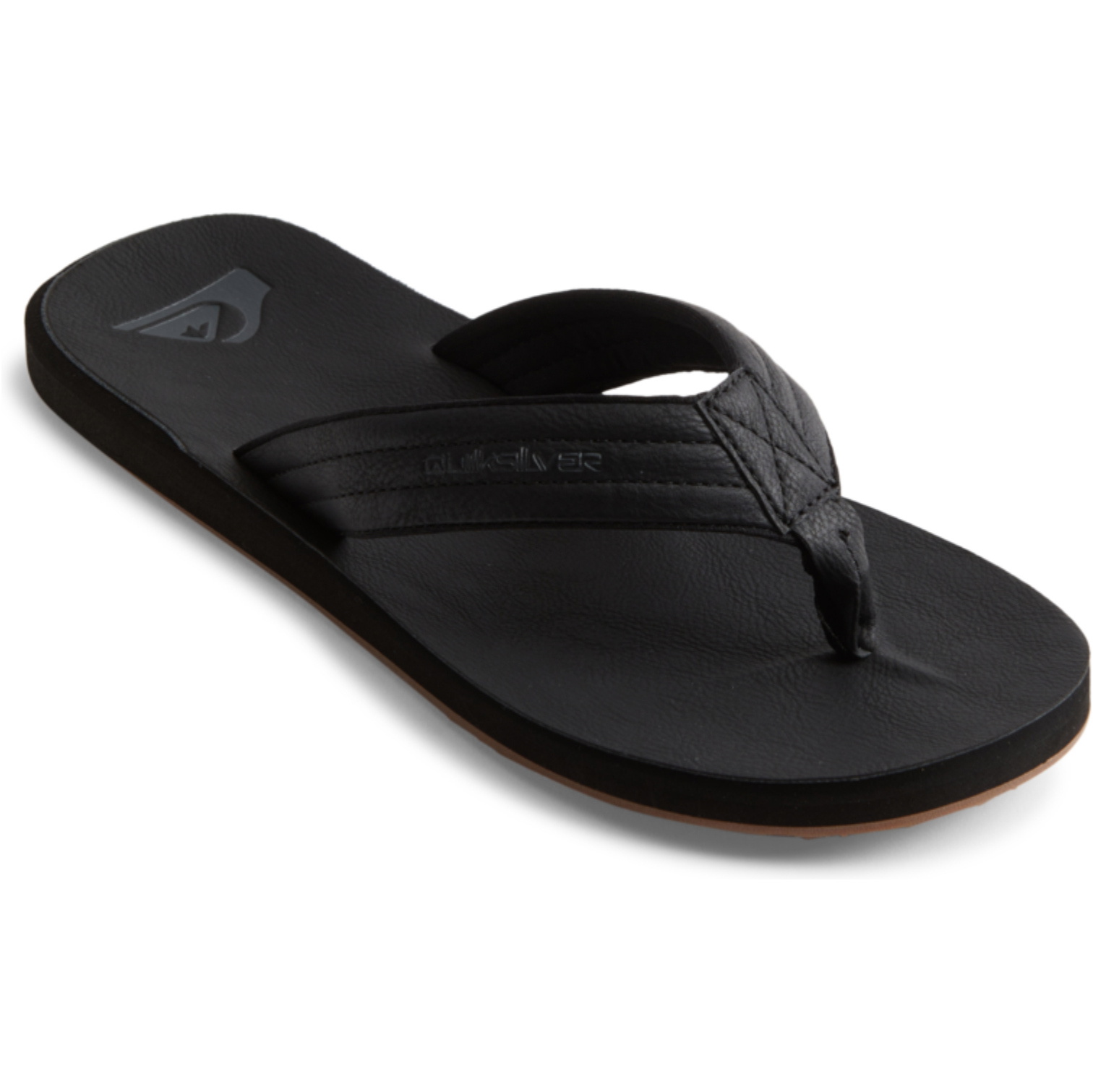 2025 Quiksilver Mens Carver Nubuck Sandals AQYL100623 - Solid Black